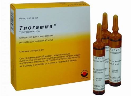 лечение диабетической нейропатии тиогамма